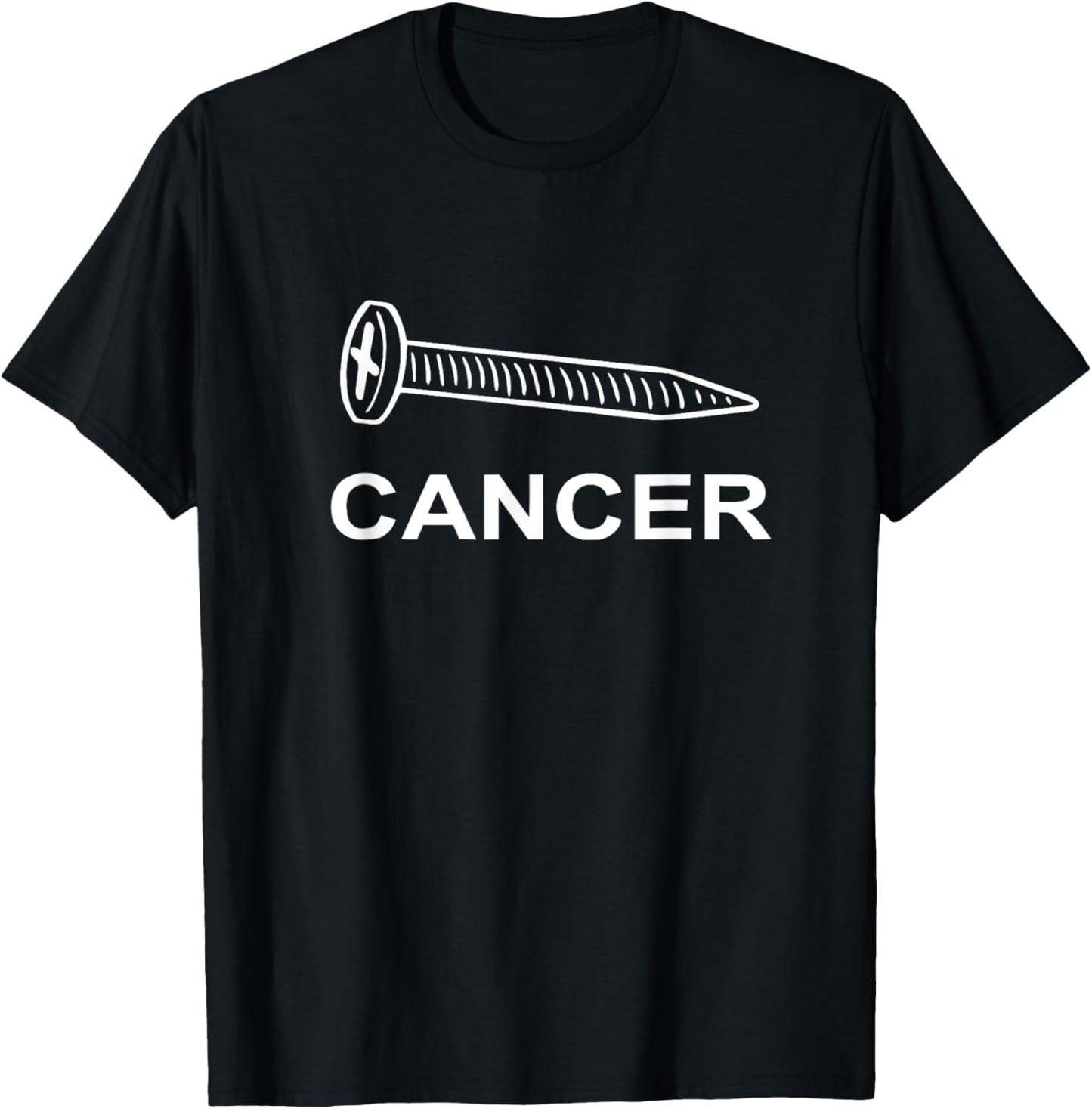 Screw Cancer Cancer Awareness Motivation T-Shirt - T-Shirt | Black