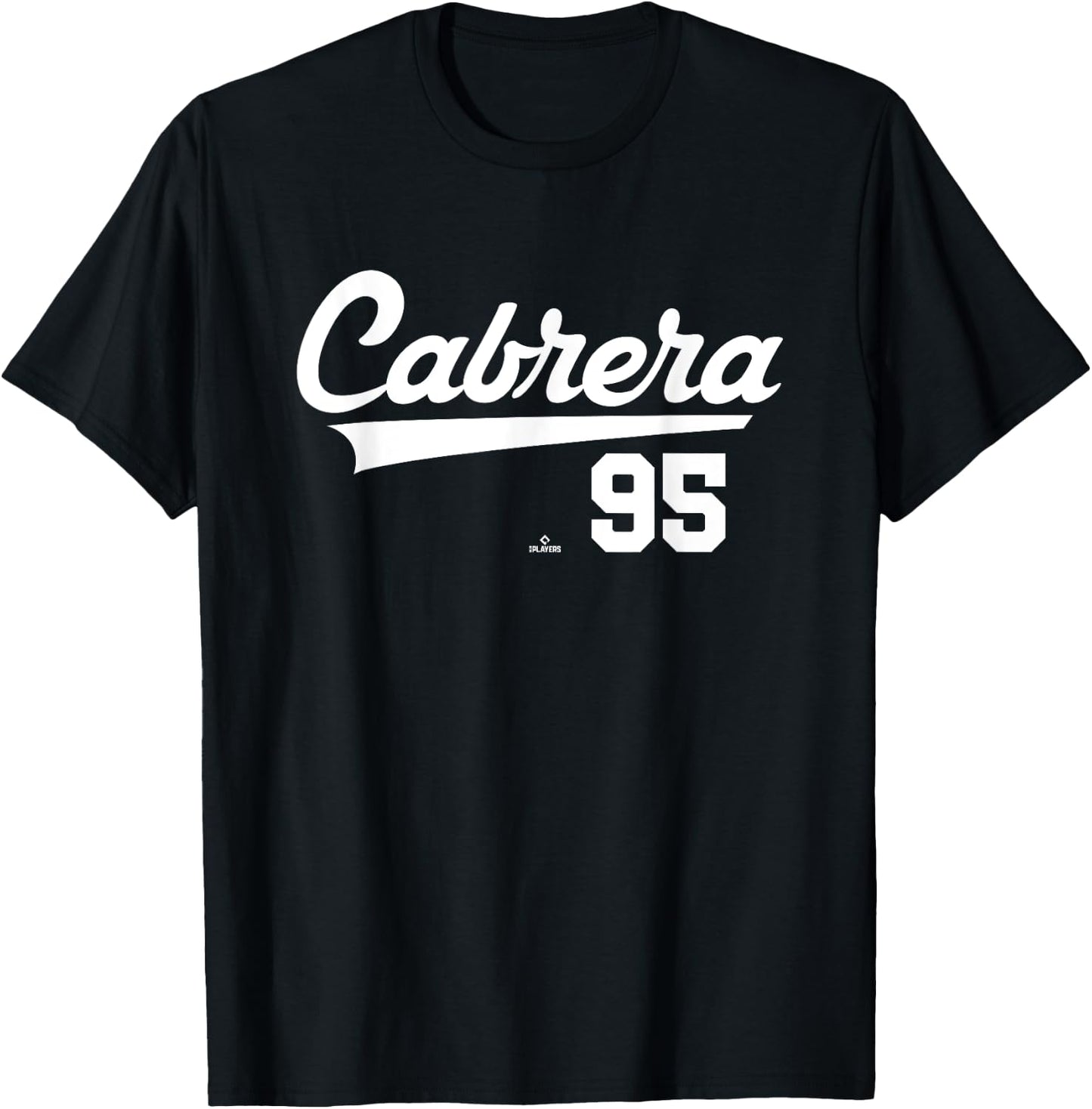 Player Name Swoosh Oswaldo Cabrera New York Baseball MLBPA T-Shirt - T-Shirt | Black