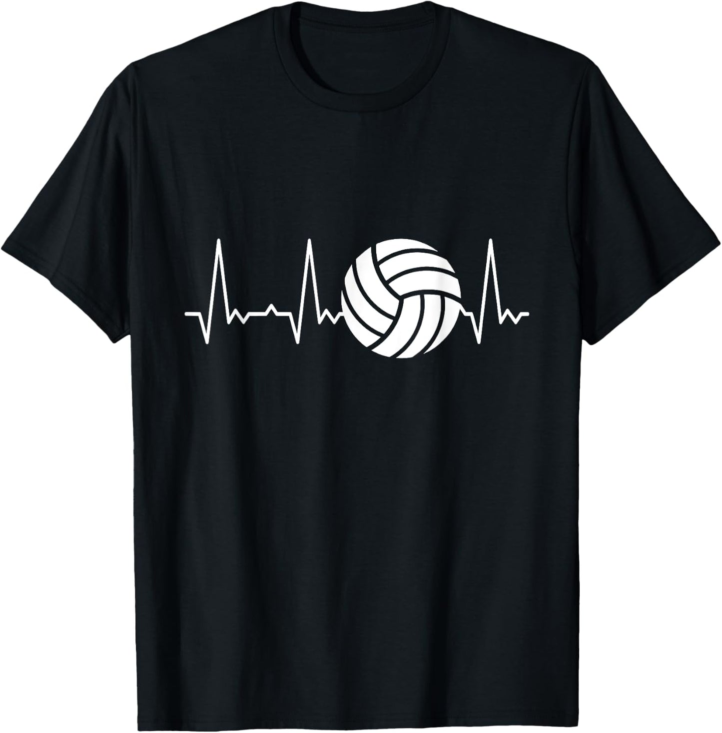 Heartbeat Volleyball T-Shirt - T-Shirt | Black