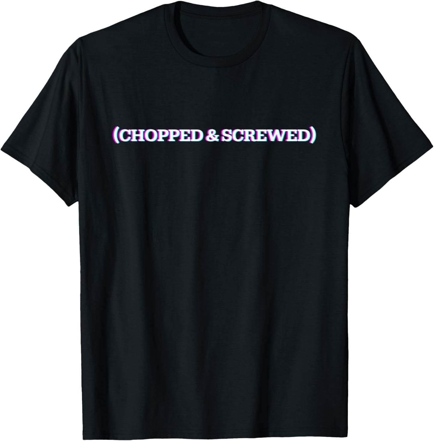 Chopped & Screwed Shirt Retro Vaporwave T-Shirt - T-Shirt | Black