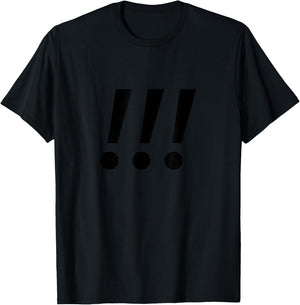 Exclamation Points T-Shirt - T-Shirt | Black