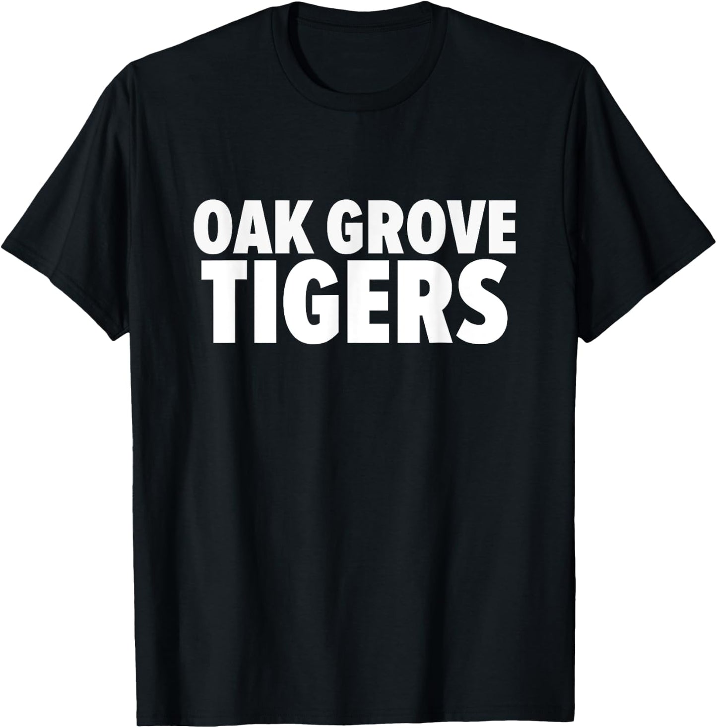 Oak Grove Tigers Bold T-Shirt - T-Shirt | Black