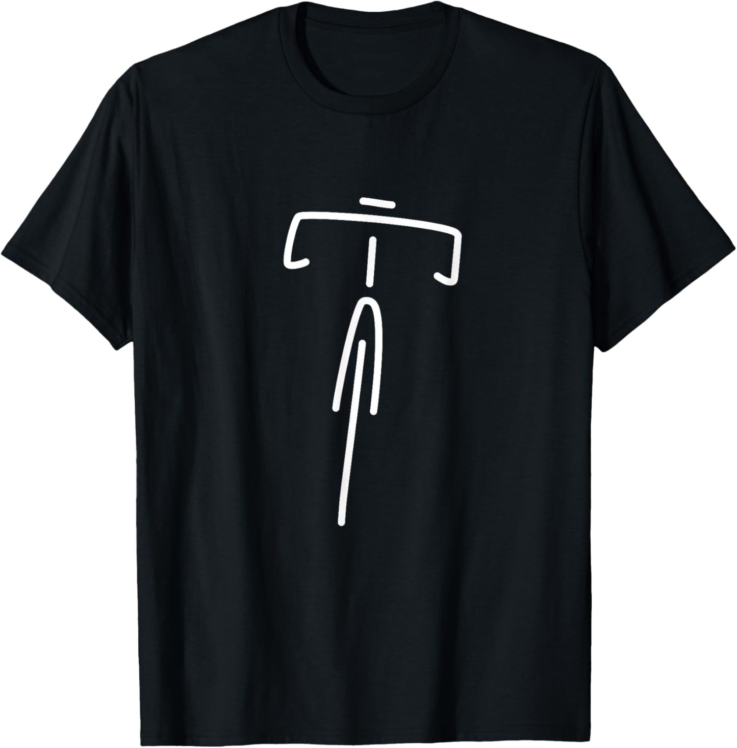Minimalist Road Bike Triathlon Fixie Cyclist Road Bike T-Shirt - T-Shirt | Black