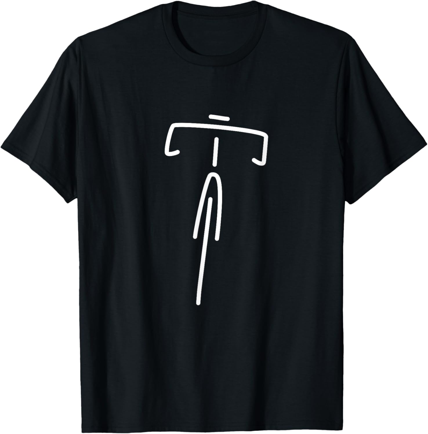 Minimalist Road Bike Triathlon Fixie Cyclist Road Bike T-Shirt - T-Shirt | Black