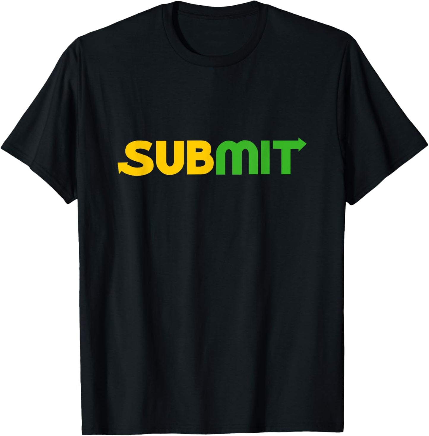 Funny MMA Jiu Jitsu Gift Submission Design BJJ T-Shirt - T-Shirt | Black
