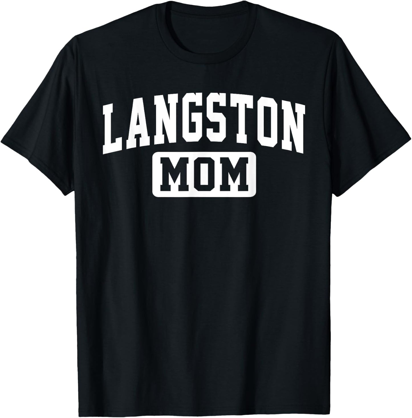 Langston University Mom Mother Arch Vintage Family Men Women T-Shirt - T-Shirt | Black