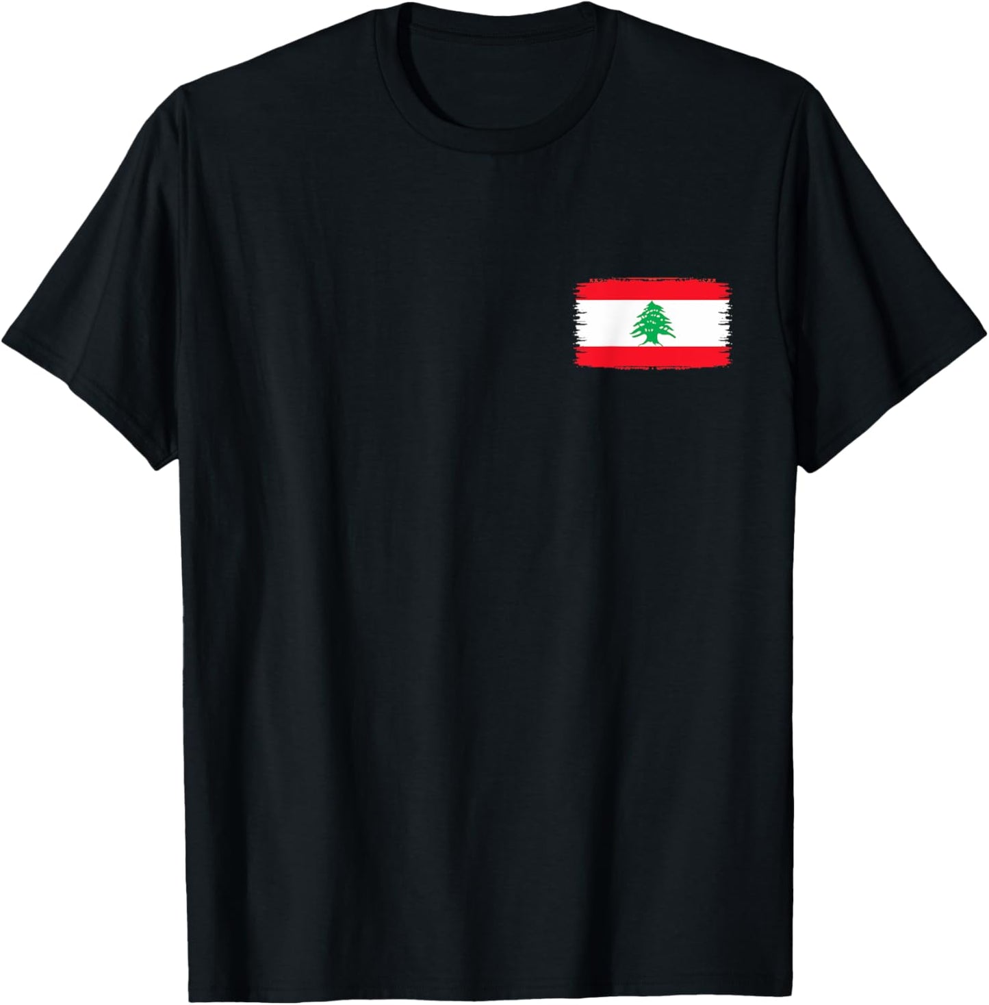 Lebanon Flag Holiday Lebanon Heart Lebanese Flag T-Shirt - T-Shirt | Black