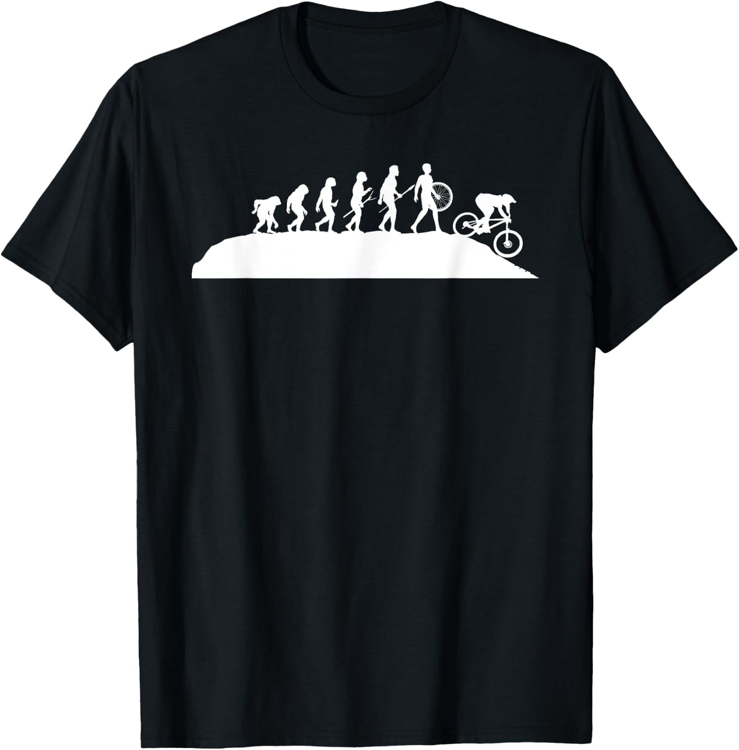 Downhill Evolution - Downhill Rider Mountainbike Rider MTB T-Shirt - T-Shirt | Black