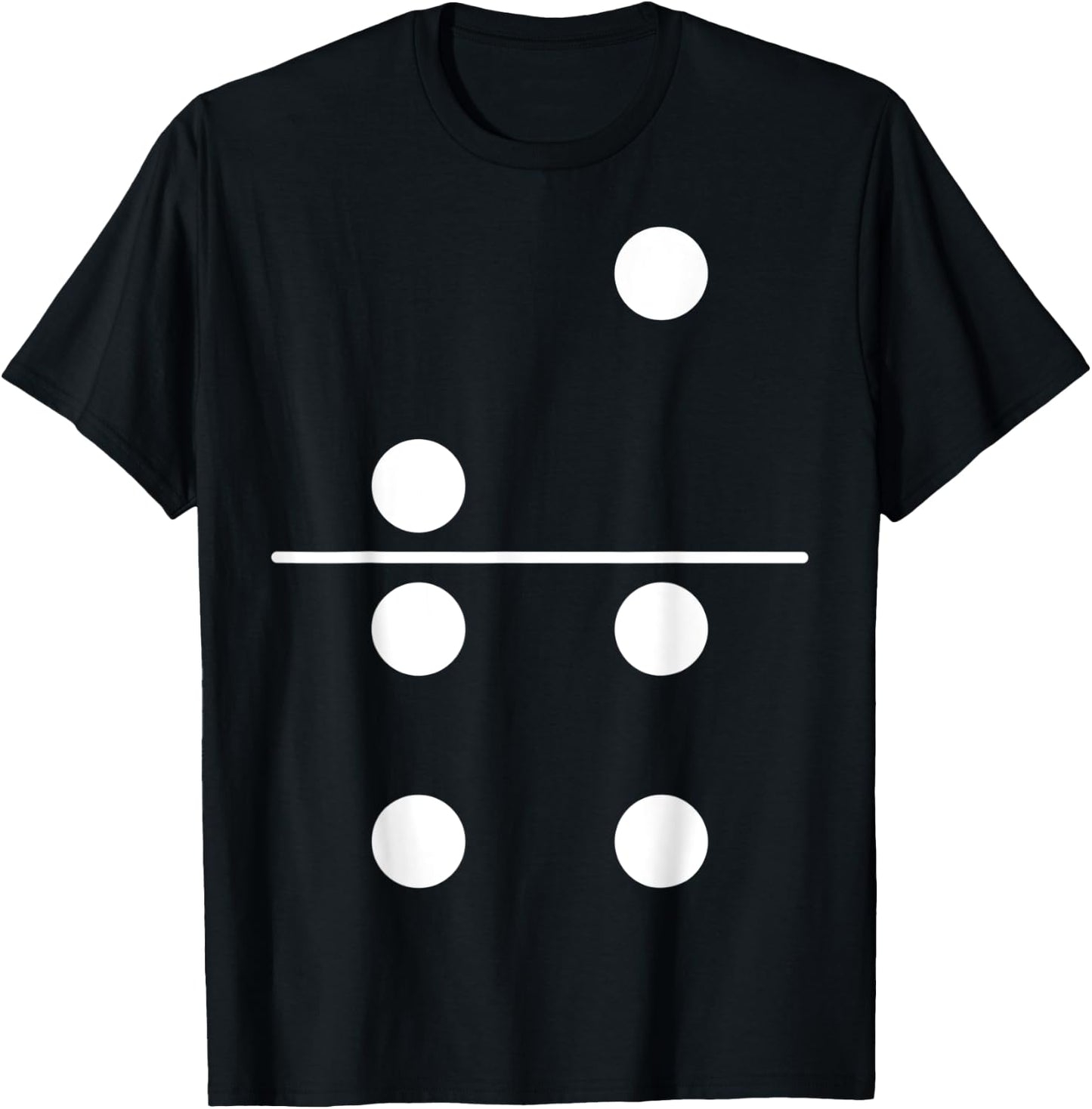 Domino Costume 2 4 Matching Family Easy Group Halloween T-Shirt - T-Shirt | Black