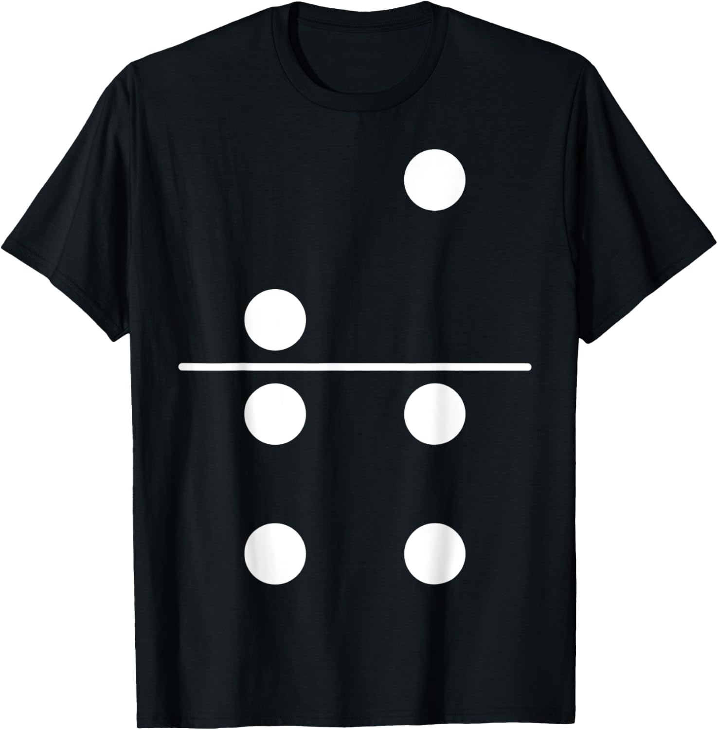 Domino Costume 2 4 Matching Family Easy Group Halloween T-Shirt - T-Shirt | Black