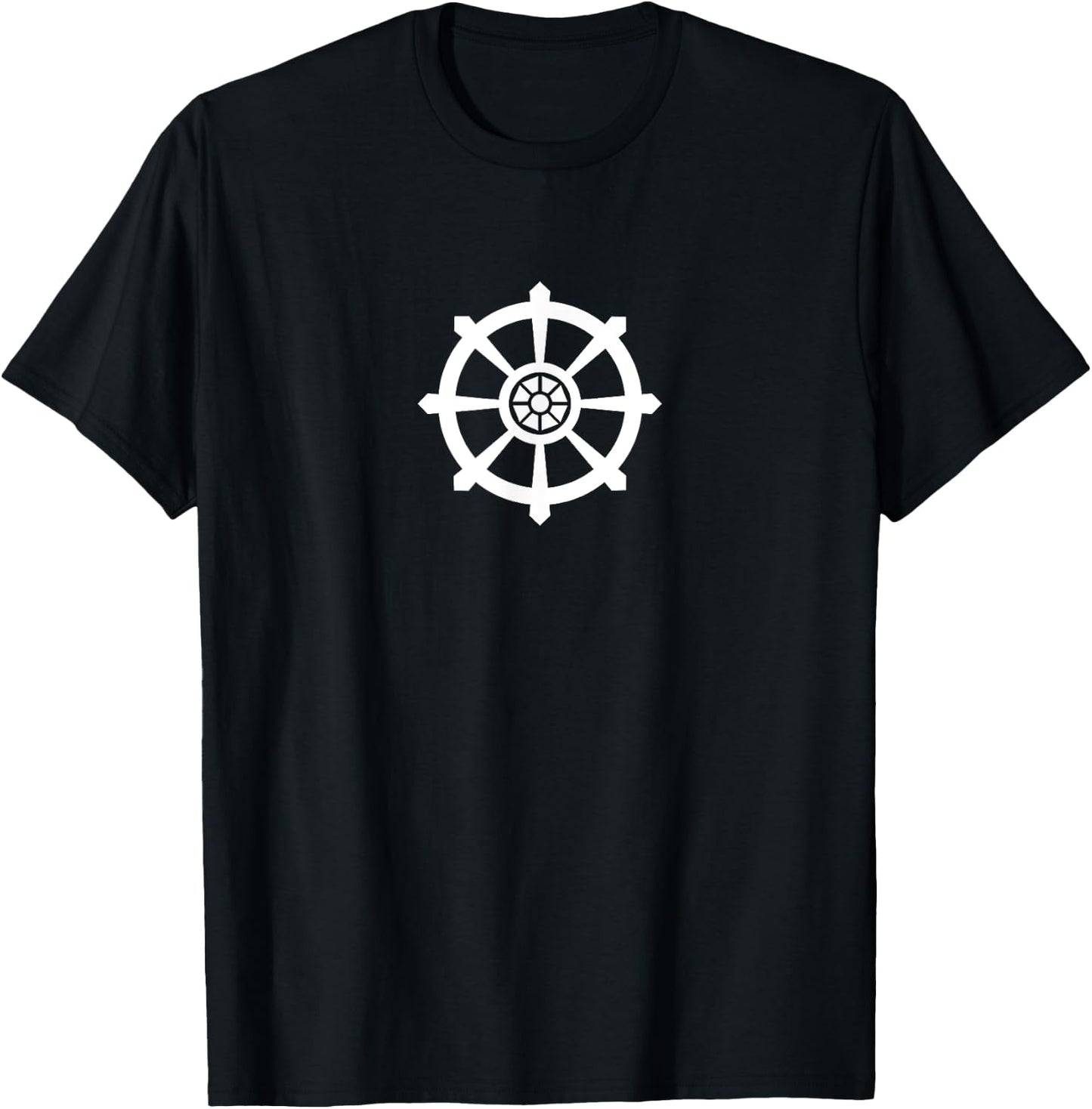 Dharma Wheel Shirt Buddhist T-Shirt - T-Shirt | Black