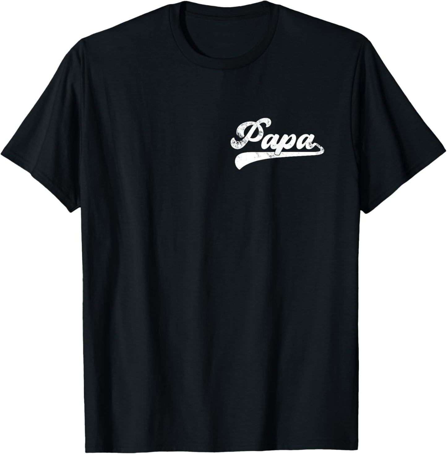Papa Vintage Retro Father's Day for Papa Grandpa T-Shirt - T-Shirt | Black