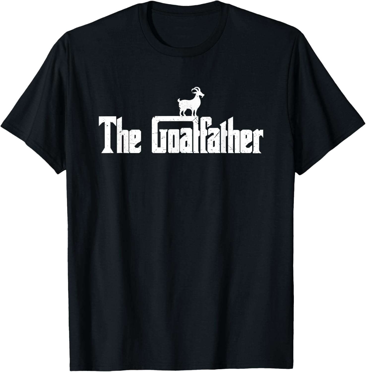 The Goatfather Funny Goat Farm Birthday Party Gift Supplies T-Shirt - T-Shirt | Black