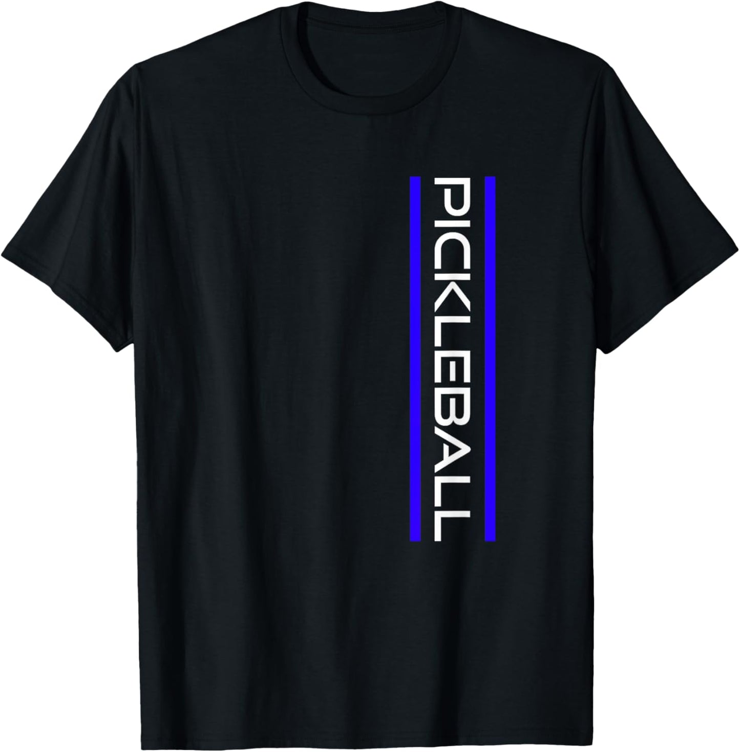 Pickleball - Stylish - Simple Minimalist - Pickleball T-Shirt - T-Shirt | Black