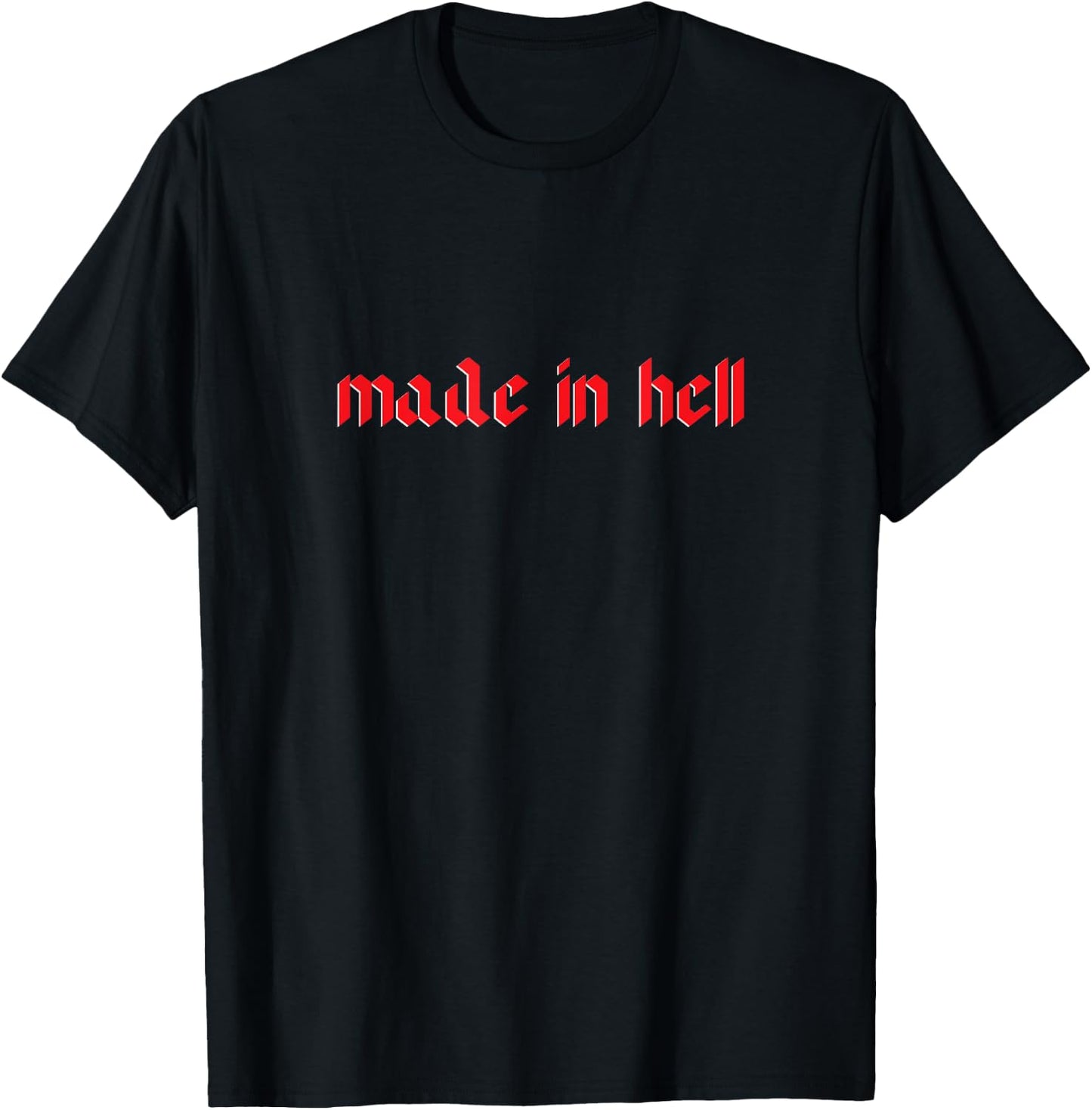 Made in Hell Egirl Eboy Soft Grundge Aesthetic T-Shirt - T-Shirt | Black