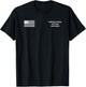 Michigan Correctional Officer Thin Gray Line Flag T-Shirt - T-Shirt | Black