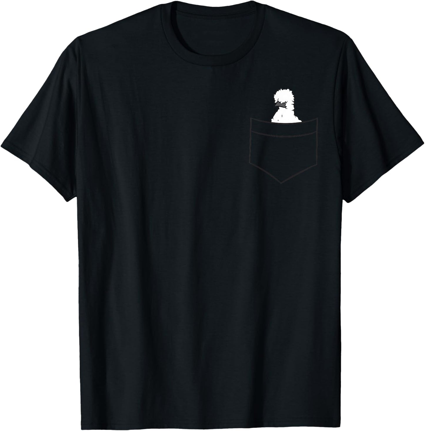 Silkie Chicken In The Pocket Cute Pocket Silkie Chicken T-Shirt - T-Shirt | Black