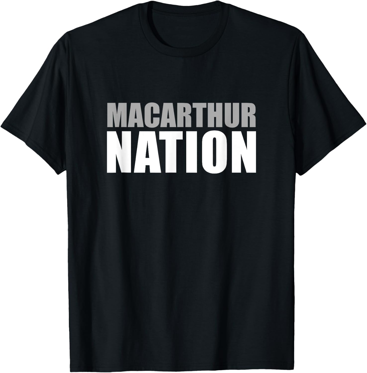 Macarthur High School Nation T-Shirt - T-Shirt | Black