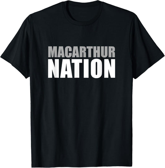 Macarthur High School Nation T-Shirt - T-Shirt | Black