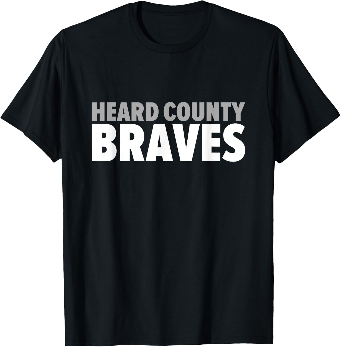 Heard County Braves Bold T-Shirt - T-Shirt | Black