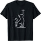 Pet Cats Love Jesus Be Happy T-Shirt - T-Shirt | Black