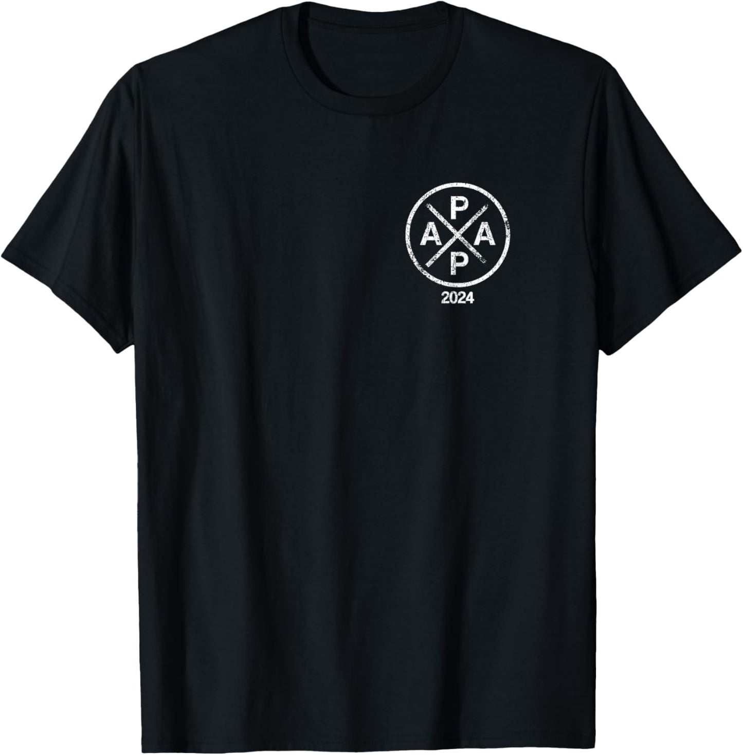 Soon to be Papa 2024, Papa Est 2024 Retro Papa 2024 T-Shirt - T-Shirt | Black