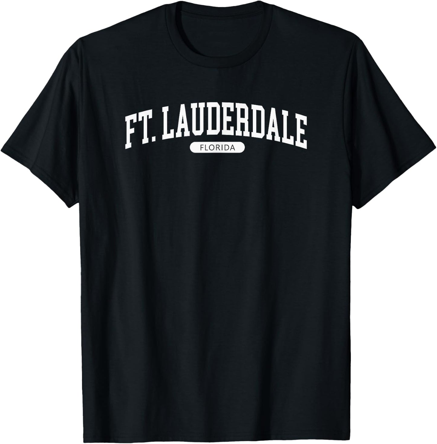 Ft. Lauderdale Florida Vacation College Sports T-Shirt - T-Shirt | Black
