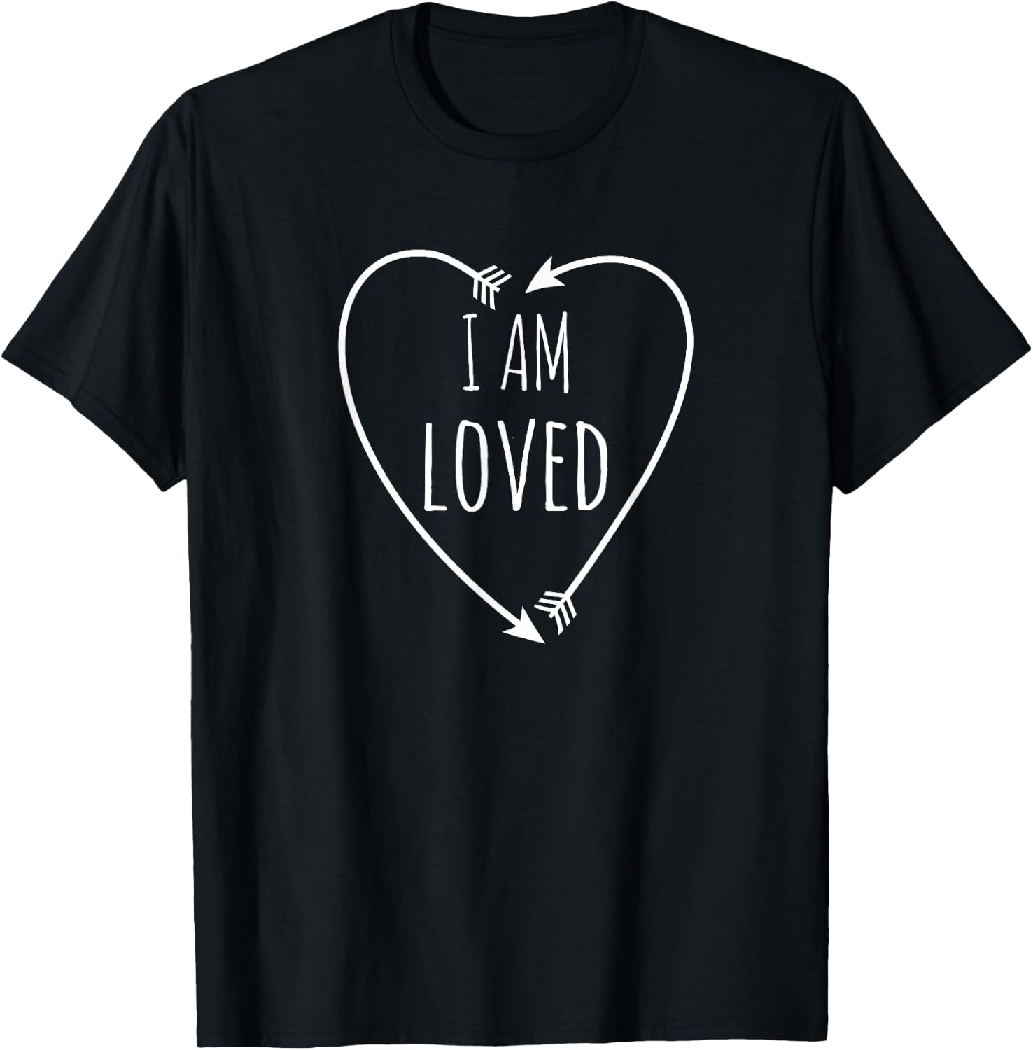I Am Loved Inspirational Love T-Shirt - T-Shirt | Black