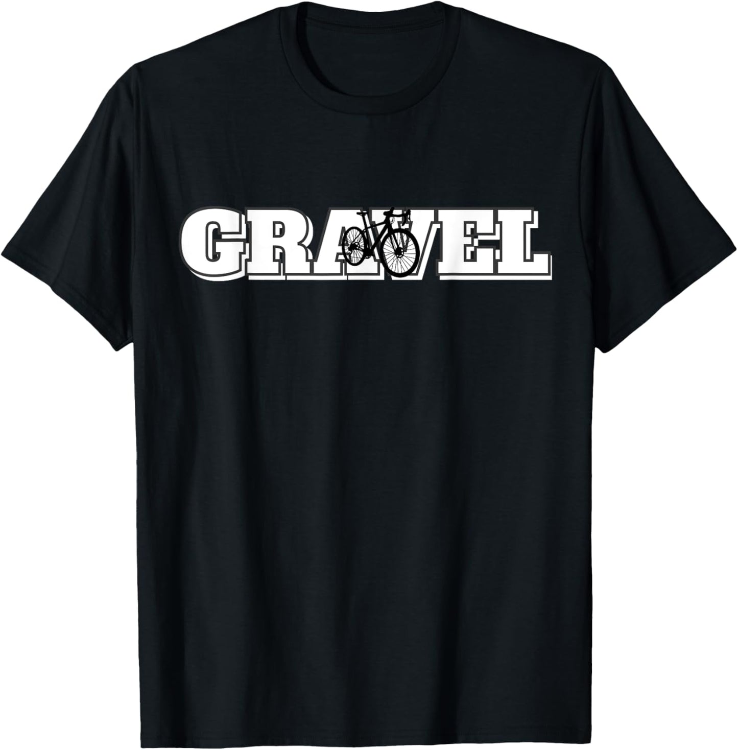 Gravel Bike Design "Gravel" Gravel bike gift T-Shirt - T-Shirt | Black
