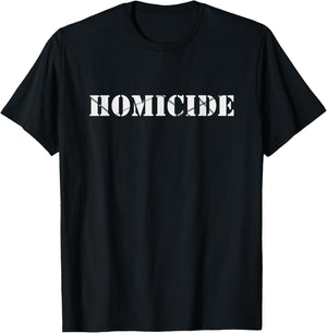 Homicide Stencil T-Shirt - T-Shirt | Black