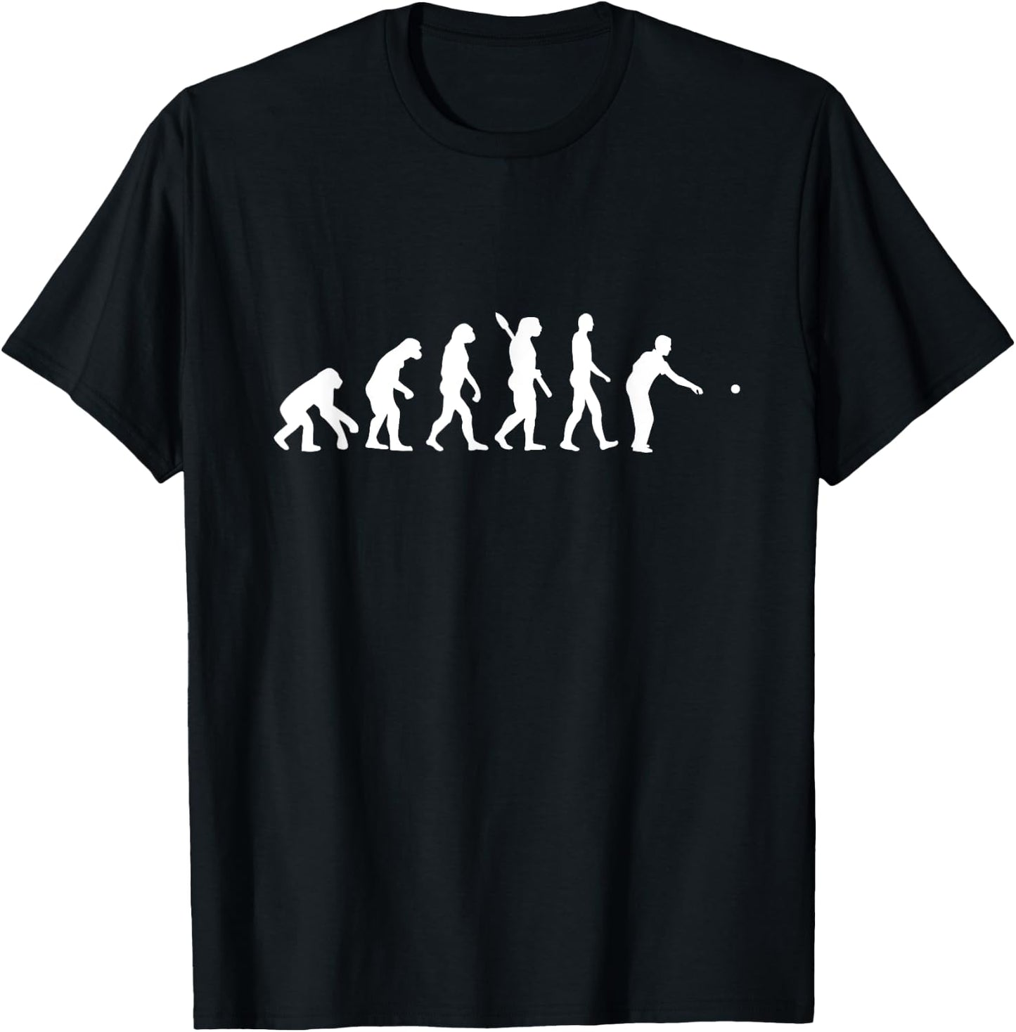 Boule Evolution - Ideal Gift Petanque Boccia T-Shirt - T-Shirt | Black