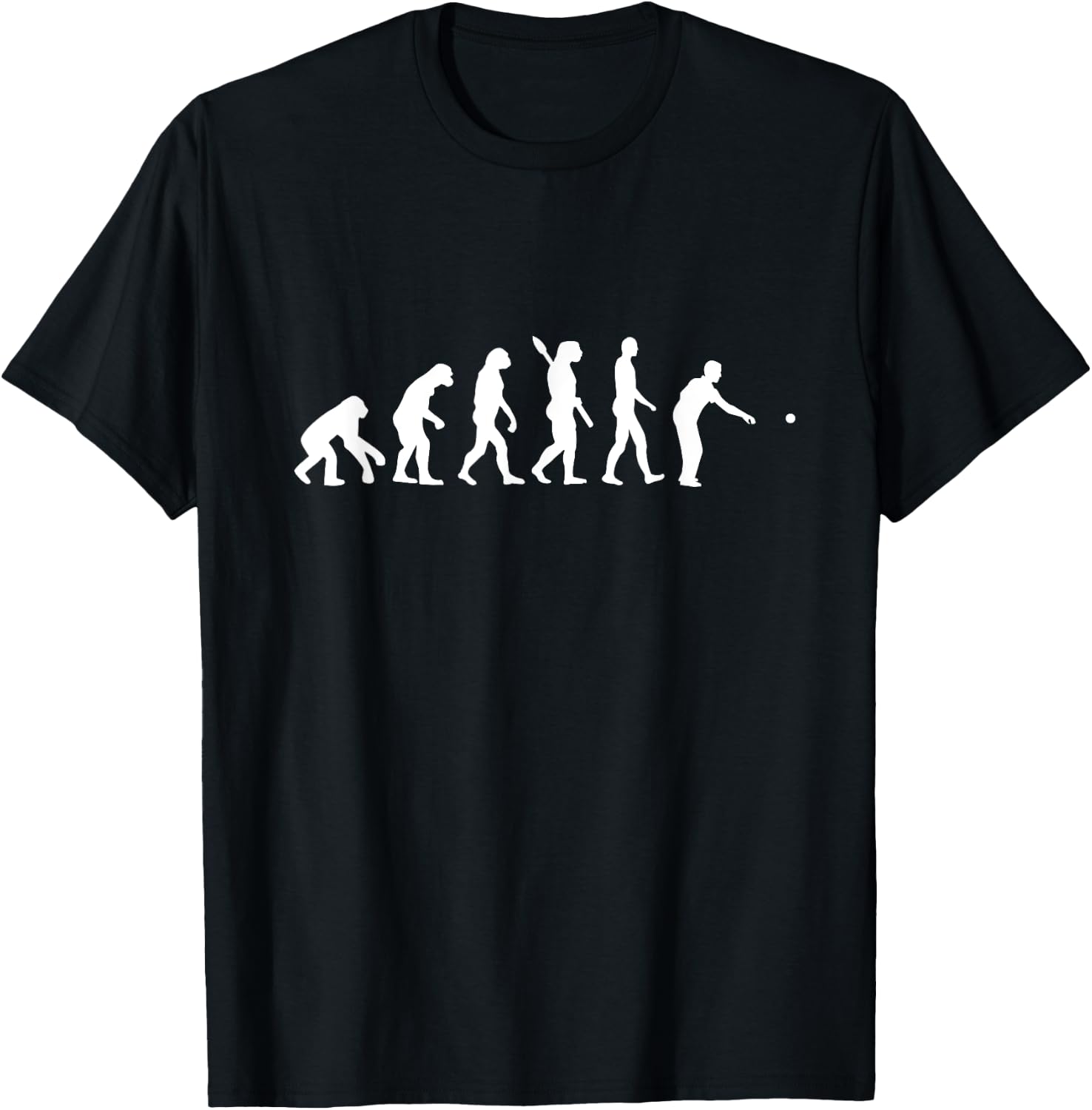 Boule Evolution - Ideal Gift Petanque Boccia T-Shirt - T-Shirt | Black
