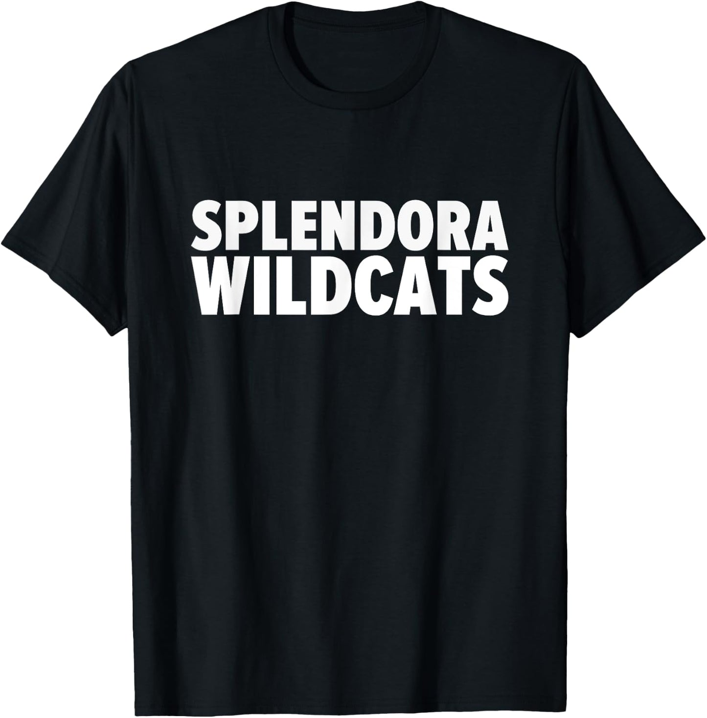 Splendora Wildcats Bold T-Shirt - T-Shirt | Black