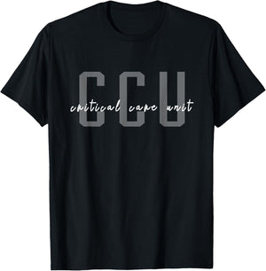 CCU Critical Care Unit Nurse T-Shirt - T-Shirt | Black