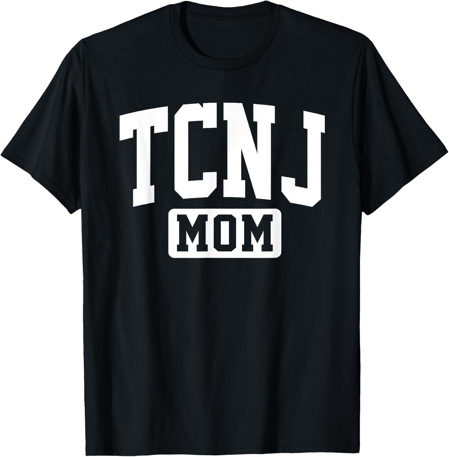 Family University College Arch Retro Design TCNJ The College of New Jersey Mom Mother Arch Vintage T-Shirt - T-Shirt | Black