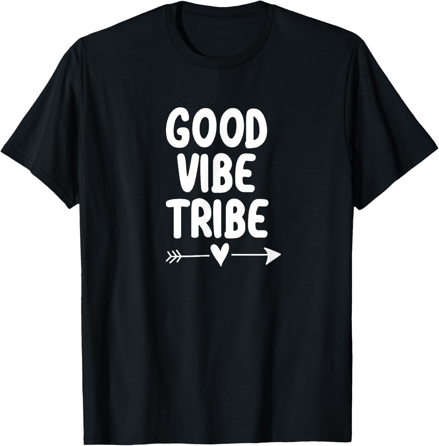 Inspirational, Good Vibe Tribe . Motivational T-Shirt - T-Shirt | Black