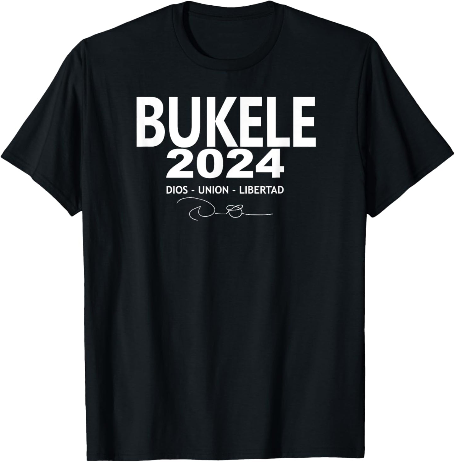 Nayib Bukele REELECCION 2024 T-Shirt - T-Shirt | Black