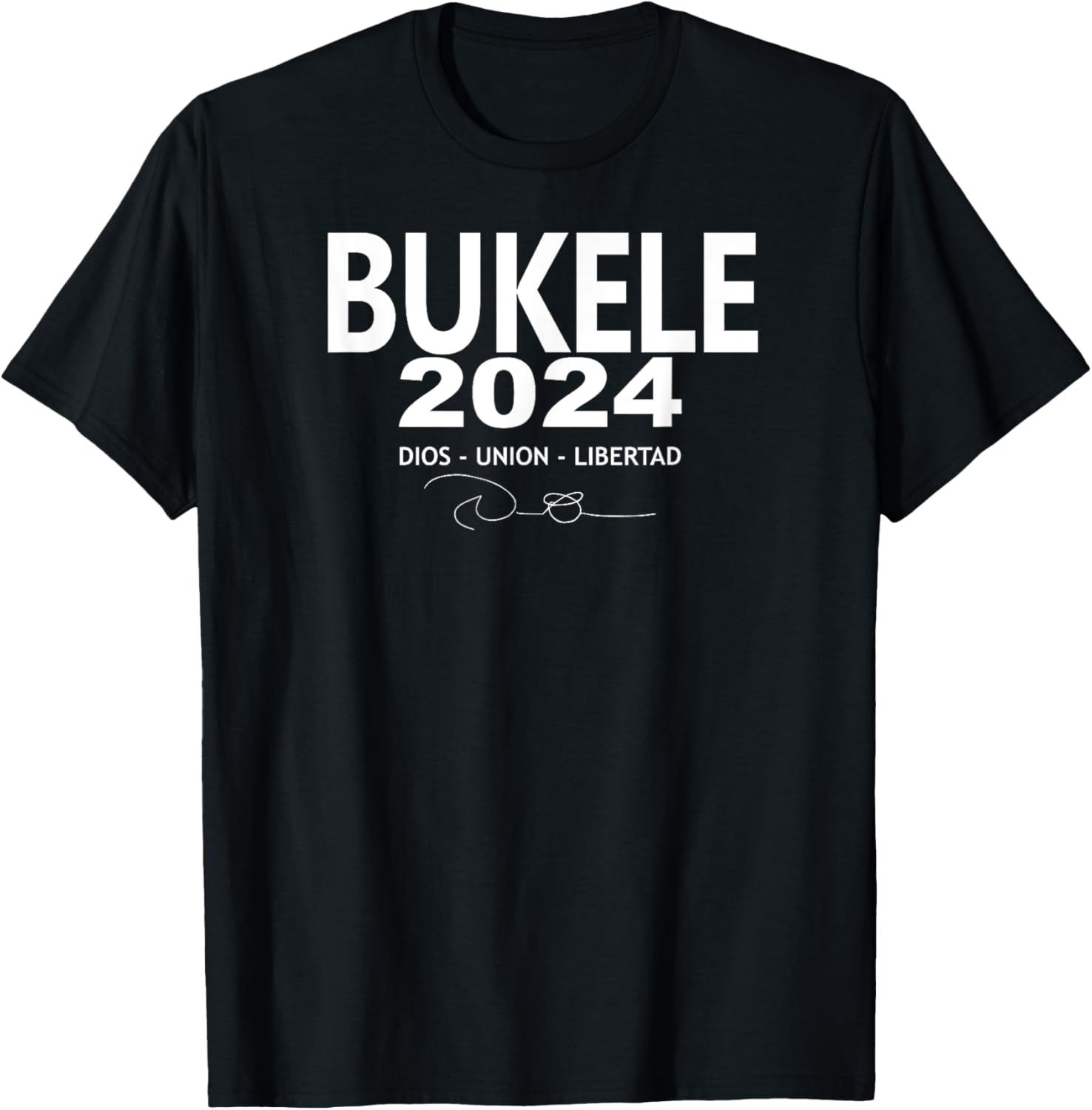 Nayib Bukele REELECCION 2024 T-Shirt - T-Shirt | Black