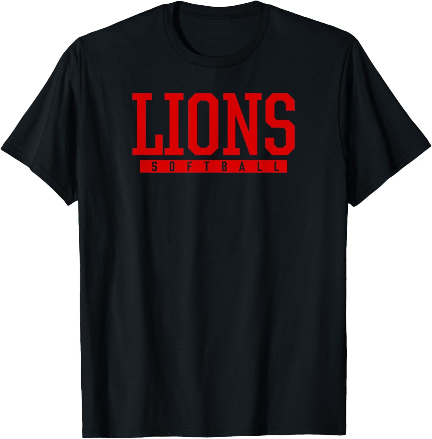 Lincoln Lions Softball HS T-Shirt - T-Shirt | Black