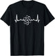 Quantum Physics Heartbeat Physicist Quantum Mechanics T-Shirt - T-Shirt | Black