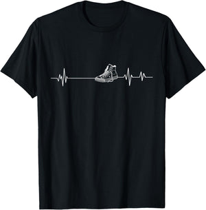 Sneaker Head Heartbeat Sneaker addicts T-Shirt - T-Shirt | Black