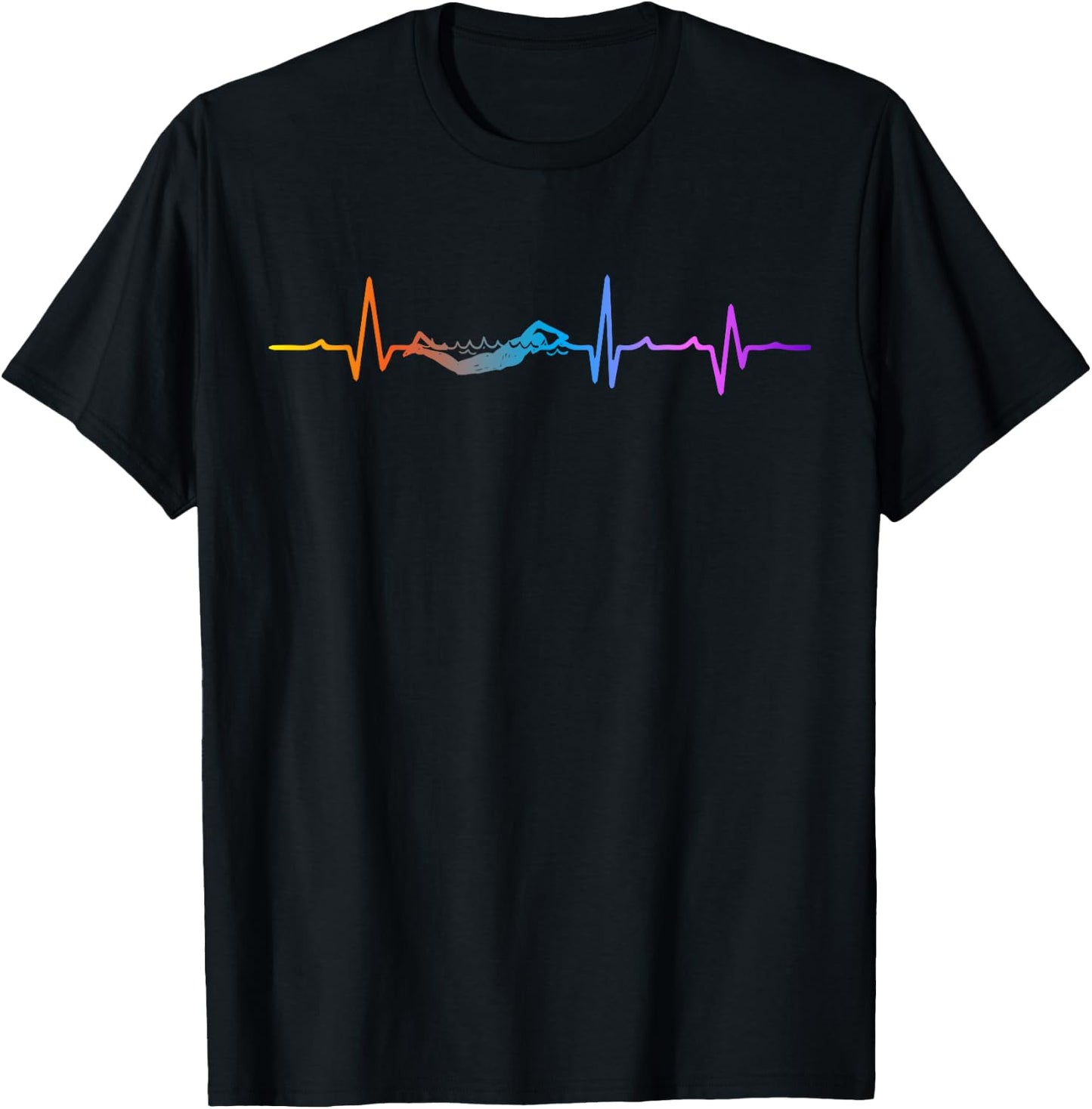 Funny Swimming Graphic Gift Swim Coach Swim Team T-Shirt - T-Shirt | Black