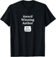 Award Winning Author Established 2024 Writer T Shirt Gift T-Shirt - T-Shirt | Black