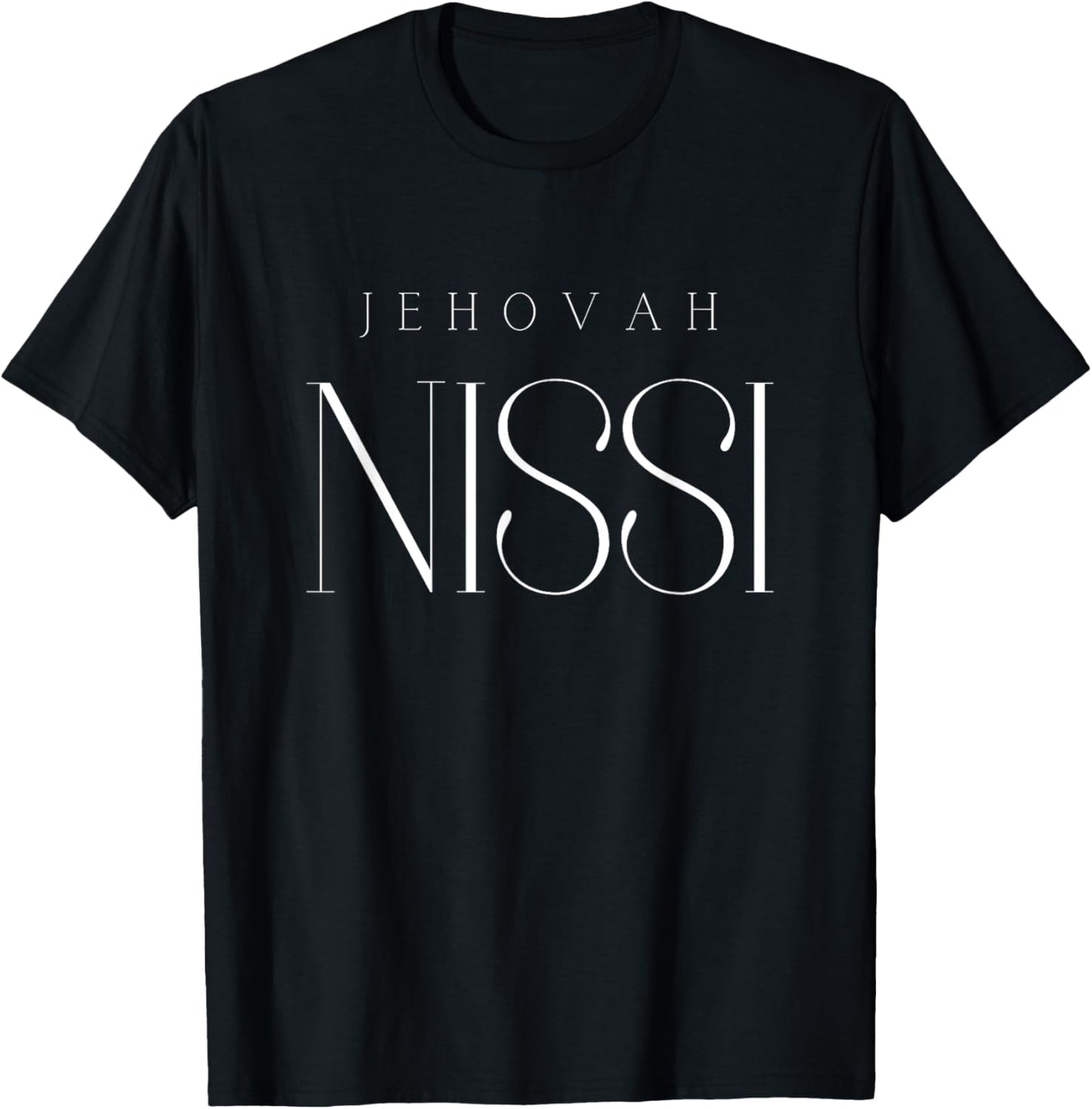 Jehovah Nissi The Lord My Banner Hebrew Christian T-Shirt - T-Shirt | Black