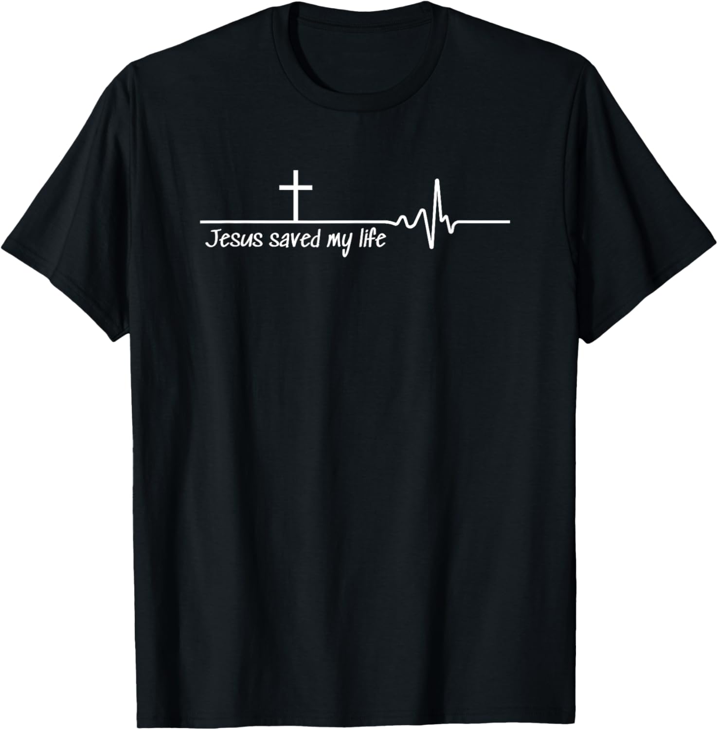 JESUS Saved My Life T-Shirt - T-Shirt | Black