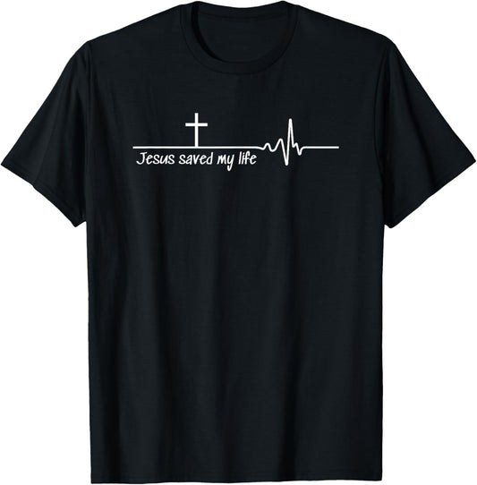 JESUS Saved My Life T-Shirt - T-Shirt | Black