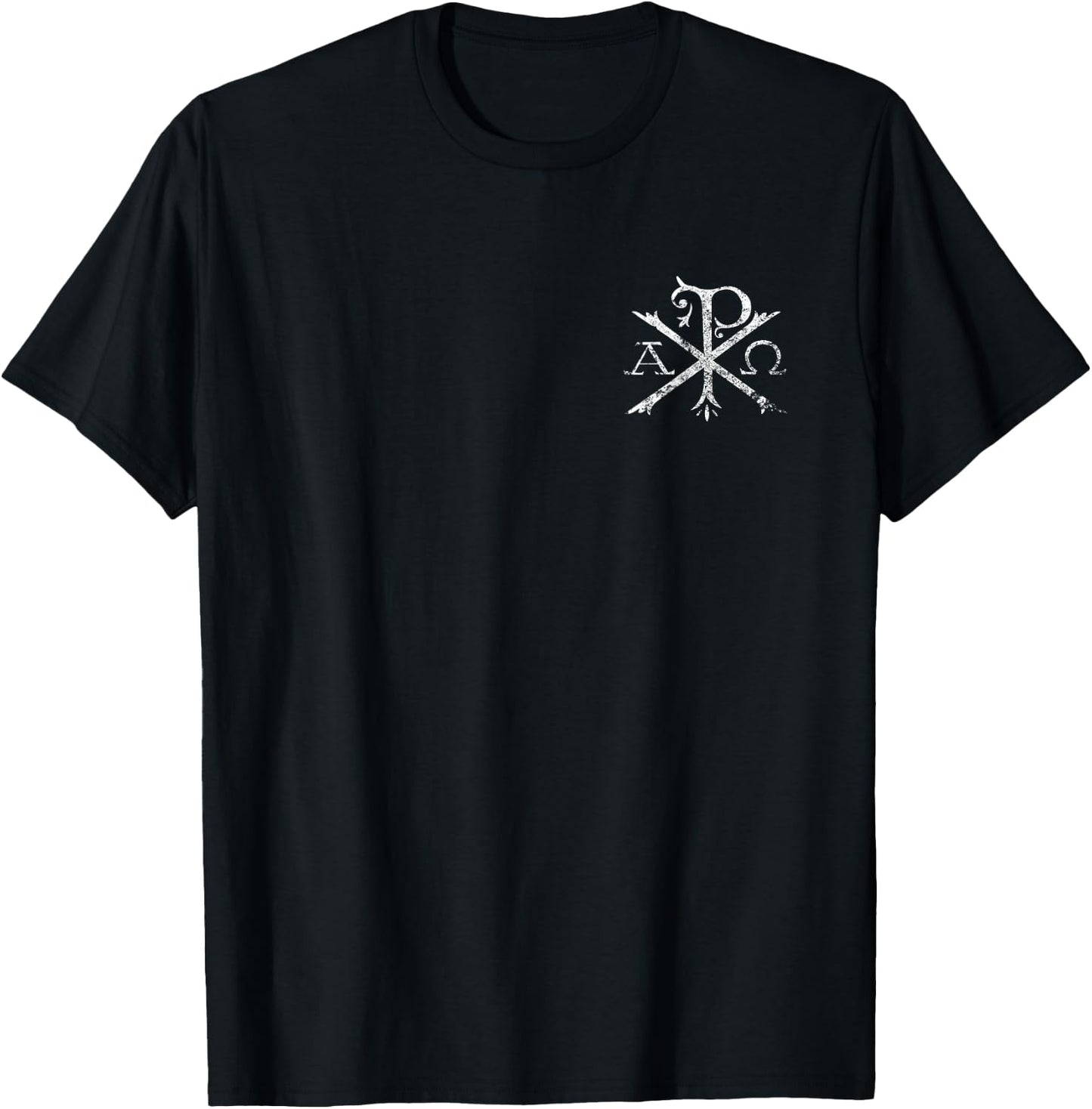 Christian Chi Rho Labarum Christogram Cross Faith T-Shirt - T-Shirt | Black