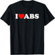 I Love Abs T-Shirt - T-Shirt | Black