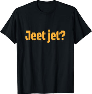 Yinzer Pittsburgh - Jeet jet? Pittsburghese T shirt T-Shirt - T-Shirt | Black