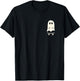 Little Ghost Skateboard Cute Halloween Skater T-Shirt - T-Shirt | Black